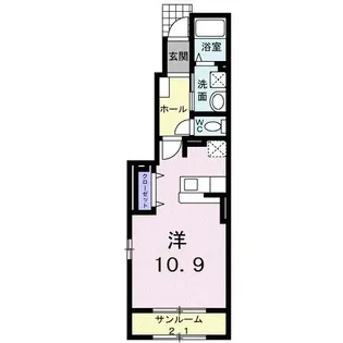 プリート・デーア K【1階】の間取り