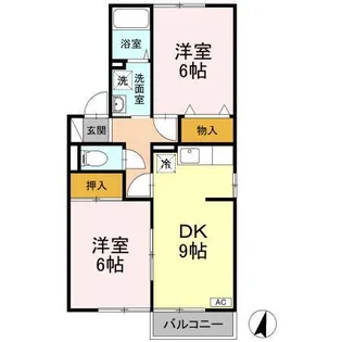 セジュールアーサー【2階】の間取り