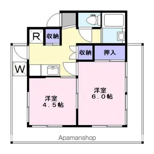 百合ヶ丘ハイム【3階】の間取り