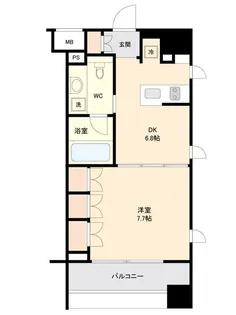 TLRレジデンス両国【9階】の間取り