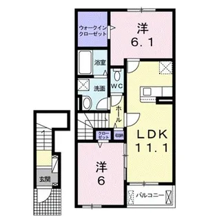 アメティスタ【2階】の間取り