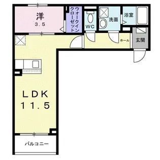 CRETA(クレタ)扇【1階】の間取り