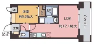 ナタリー神戸【6階】の間取り