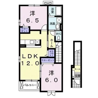 サニーC【2階】の間取り