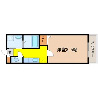クレール【2階】の間取り