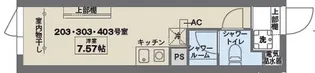 COCOFLAT赤堤【3階】の間取り