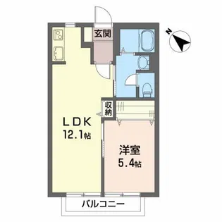 ル・グランSOUSEKI【2階】の間取り