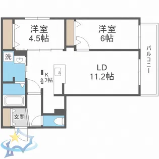ブランシャールALAIN西町【3階】の間取り