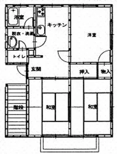 ハイツノーブル【1階】の間取り