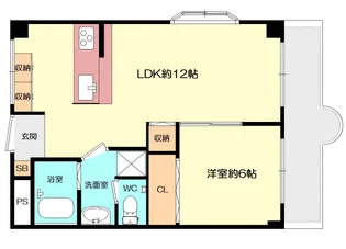 有馬パレス禁野【4階】の間取り