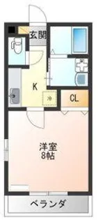 リバティC【2階】の間取り