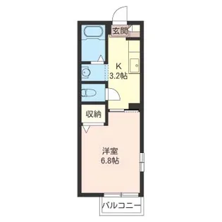 リバティーコート【1階】の間取り