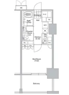 コンフォリア渋谷WEST【7階】の間取り