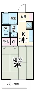 キャッスルII【1階】の間取り