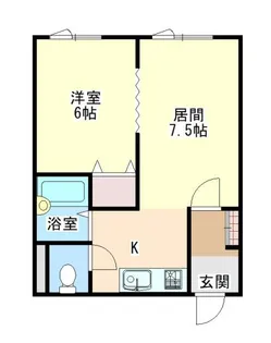 コーポ華みずき【3階】の間取り