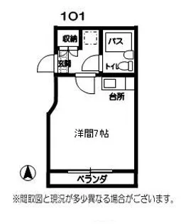 Mフラット【1階】の間取り