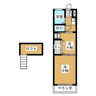 アベニール【1階】の間取り
