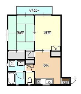 新潟県新発田市新栄町1【アパート】の間取り