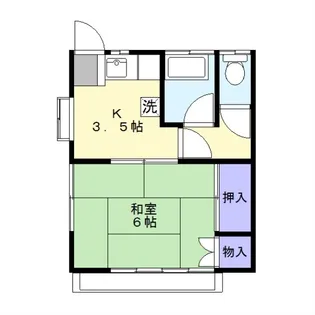 高萩テラス【2階】の間取り