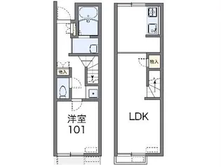 レオネクスト駿河【1階】の間取り