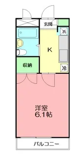 パレス小澤弐番館【3階】の間取り