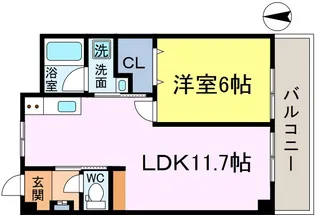 サンライフコーポ【1階】の間取り