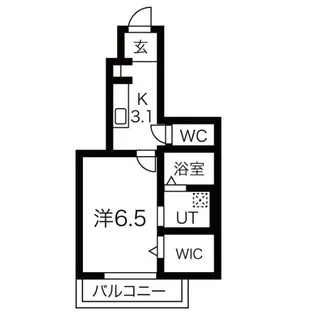 SANWA Crest【1階】の間取り