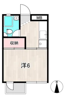 あんずマンション【1階】の間取り