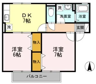 セジュール明神【2階】の間取り