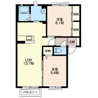 ウェリナパレス【2階】の間取り