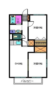 サンライフ千代田C【2階】の間取り