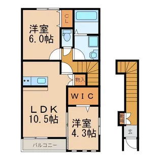 ソレイユ【2階】の間取り