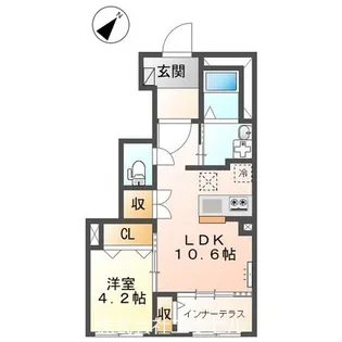 東京都八王子市左入町【アパート】の間取り