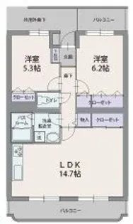エル・パラシオ【3階】の間取り