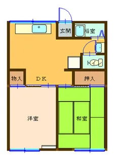ベルハイツ【1階】の間取り