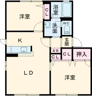 サーカム・グリーン【1階】の間取り