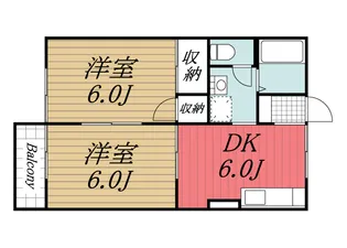 千葉県大網白里市みずほ台1【アパート】の間取り