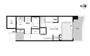 ローラン南森町【5階】の間取り