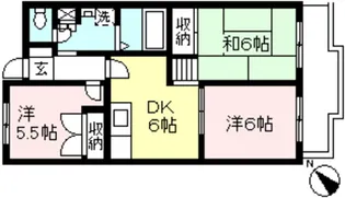 パーシモンズヒル南生田【1階】の間取り