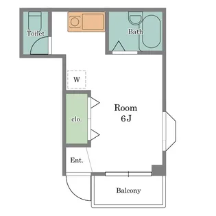 1Rの間取り画像