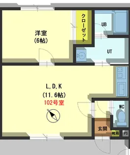 プラムマート1【1階】の間取り