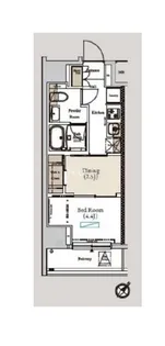 アーバンコア月島(ミュプレ月島)【11階】の間取り