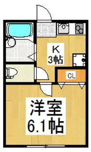 AZEST-RENT一橋学園II【2階】の間取り