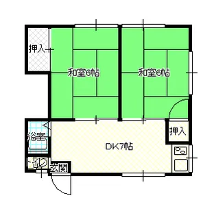 2DKの間取り画像