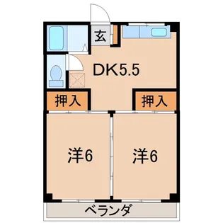 パールメゾン五番館【2階】の間取り