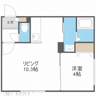 Aurelia琴似(オーレリア)【1階】の間取り