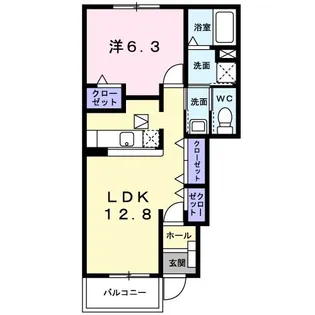 グレイスフル2【1階】の間取り