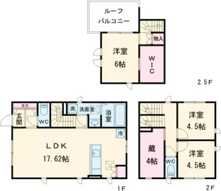 東京都練馬区豊玉北1【一戸建】の間取り
