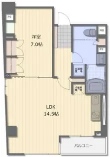 東京都中央区日本橋本町4【マンション】の間取り