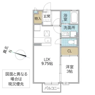 ヴィラドエル III【1階】の間取り
